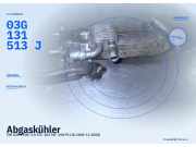 Abgaskühler VW Golf V (1K) 103557 03G131513J