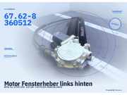 Motor Fensterheber links hinten BMW 5er (E39) 67.62-8360512