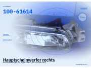 Hauptscheinwerfer rechts MAZDA 626 IV (GE) 100-61614