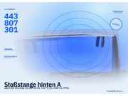 Stoßstange hinten AUDI 100 (44, 44Q, C3) 443807301