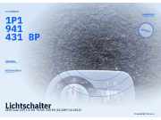 Lichtschalter SEAT Leon (1P) 1P1941431BP
