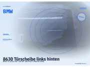 Türscheibe links hinten BMW 7er (E32) BMW
