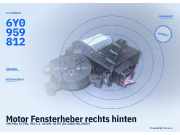 Motor Fensterheber rechts hinten VW Polo IV (9N, 9A) 6Y0959812