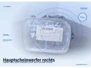 Hauptscheinwerfer rechts SUBARU Justy I (KAD)