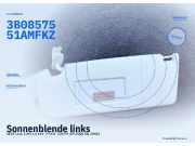Sonnenblende links SEAT Leon (1M) 3B0857551AMFKZ