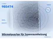 Wärmetauscher für Innenraumheizung BMW X1 (E84)985474 985474