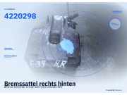 Bremssattel rechts hinten BMW 5er (E39) 4220298