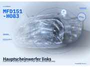 Hauptscheinwerfer links FORD Escort VII (GAL, AAL, ABL) MFD151-H083
