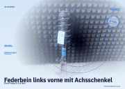 Federbein links vorne mit Achsschenkel Ford Fiesta V (JD, JH)