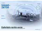 Federbein rechts vorne HYUNDAI i30 Kombi (FD) 54660-2R750