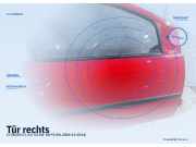 Tür rechts CITROEN C1 rot