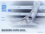 Querlenker rechts vorne VW Caddy III Kasten (2KA) 1K0407152BG