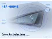 Dreieckscheibe links VW Touran I (1T1) 43R-00048