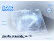Hauptscheinwerfer rechts OPEL Kadett D 712037500009