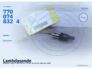Lambdasonde RENAULT Super 5 (B/C 40) 7700748324
