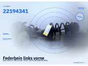 Federbein links vorne OPEL Zafira A 22194341