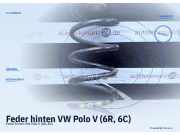 Feder hinten VW Polo V (6R, 6C)