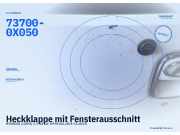 Heckklappe mit Fensterausschnitt HYUNDAI i10 (PA) 73700-0X050