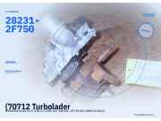 (70712 Turbolader HYUNDAI Santa Fe II (CM) 282312F750) 28231-2F750