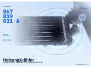 Heizungskühler VW Polo II (86C) 867819121 867819031A