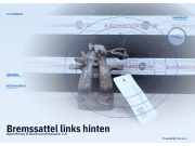 Bremssattel links hinten Opel Meriva B Großraumlimousine (S10)