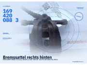 Bremssattel rechts hinten MERCEDES-BENZ A-Klasse (W169) A 200 100 kW 136 PS (09.2004-06.2012) 1694200883