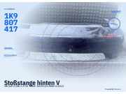 Stoßstange hinten VW Golf VI (5K) 1K9807417