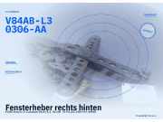Fensterheber rechts hinten FORD Escort IV Cabriolet (ALF) V84AB-L30306-AA