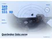 Querlenker links vorne SEAT Leon (1P) 1K0407151BD