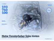 Motor Fensterheber links hinten OPEL Astra F Cabriolet 193760100