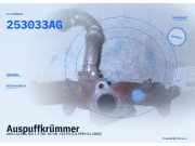 Auspuffkrümmer AUDI A4 (8D, B5) 253033AG