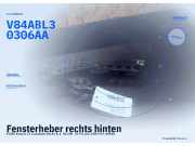 Fensterheber rechts hinten FORD Escort IV Cabriolet (ALF) V84ABL30306AA