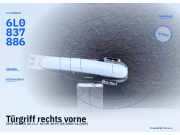 Türgriff rechts vorne SEAT Ibiza III (6L) 6L0837886