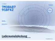 Laderaumabdeckung SEAT Alhambra I (7V) 7M3868791H FKZ 7M3868791B FKZ