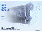 Heizungskühler VW Polo II (86C) 867819121 867819031A