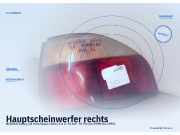 Hauptscheinwerfer rechts NISSAN Sunny III Hatchback (N14)