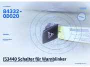 (53440 Schalter für Warnblinker TOYOTA Yaris Liftback (P9) 843320D020) 84332-0D020