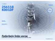 Federbein links vorne FORD Fiesta V (JH, JD) 2S6118K001DF