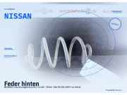 Feder hinten NISSAN Tiida Schrägheck (C11) NISSAN
