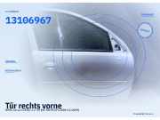 Tür rechts vorne OPEL Corsa C (X01) 13114684 13106967