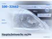 Hauptscheinwerfer rechts SUZUKI Liana Kombi (ER) 100-32662