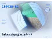 Außenspiegelglas rechts AUDI A4 (8D, B5) 130938-81