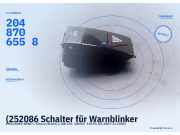 (252086 Schalter für Warnblinker MERCEDES-BENZ C-Klasse (W204) 2048706558) 2048706558