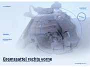 Bremssattel rechts vorne AUDI 100 Avant (4A, C4)