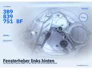 Fensterheber links hinten VW Passat B5.5 Variant (3B6) 3B9839751BF
