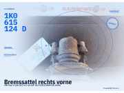 Bremssattel rechts vorne VW Polo V (6R, 6C) 1K0615124D