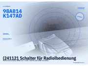 (241121 Schalter für Radiolbedienung FORD Focus (DAW, DBW) 98AB14K147AD) 98AB14K147AD