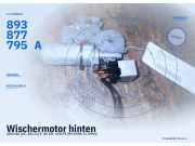 Wischermotor hinten AUDI 80 (8C, B4) 893877795A