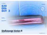 Stoßstange hinten RENAULT Clio II (B) 8200068693