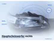 Hauptscheinwerfer rechts PEUGEOT 306